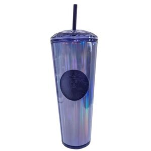 Starbucks Blue Iridescent Tumbler with Lid